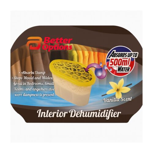 HSD Interior Dehumidifier 500ml – Vanilla, Absorbs Up to 500 ml, Damp & Mould Protection 12 HSD Interior Dehumidifier 500ml – Vanilla, Absorbs Up to 500 ml, Damp & Mould Protection