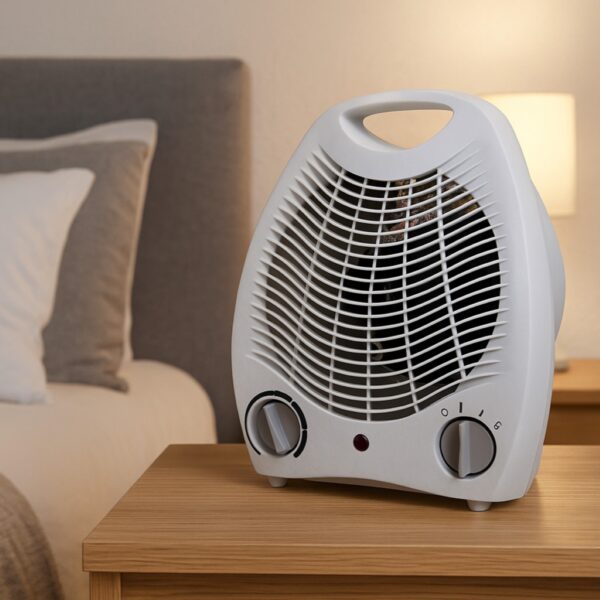 HSD 2000 W Cordless Thermo Fan Heater – White, UK Plug, 3-Mode Heat with LED Indicator, Thermal Cut-Out & Tip-Over Safety, Carry Handle 3 HSD FAN HET 4