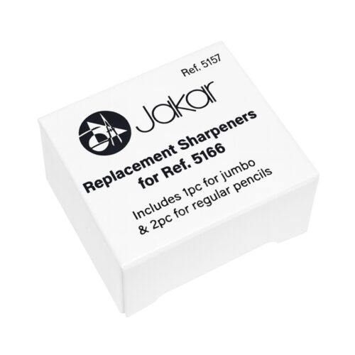 Jakar Replacement Blades for 5166 Sharpener – 3-Piece Pack (1 Jumbo & 2 Regular) – High-Carbon Steel, Precision Sharpening (5167)