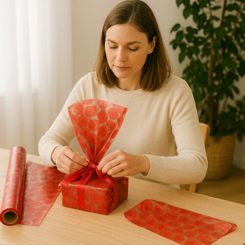 Oasis Abundance of Red Roses Cellophane (Roll & Folded) – 80cm Wide, Recyclable Floral Film 9 Oasis Abundance of Red Roses Cellophane (Roll & Folded) – 80cm Wide, Recyclable Floral Film