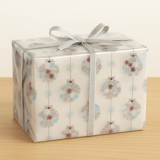 Oasis 40 Micron Frosty Bauble Cellophane Wrap (Roll & Folded) – 80cm Wide, Folded, Recyclable Floral Film