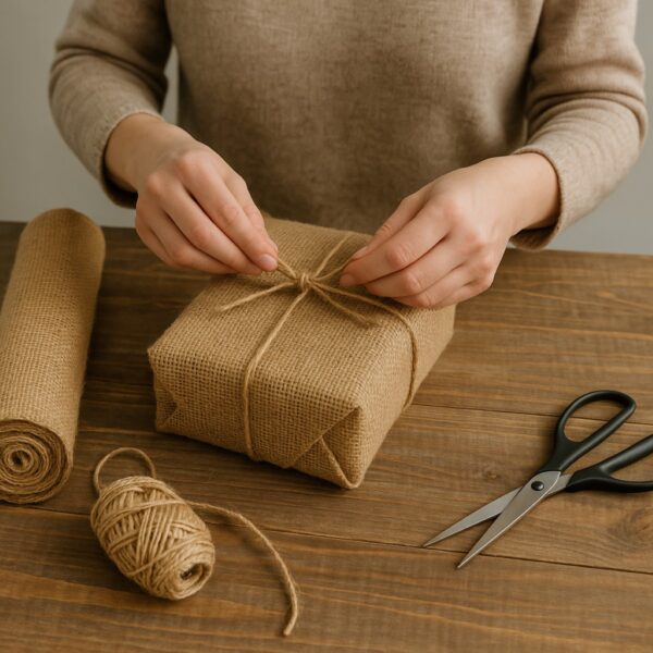 Oasis Hessian Fabric Roll – 50cm x 3m, Natural Jute, Eco-Friendly & Versatile for Craft & Décor 2 Oasis Hessian Fabric Roll – 50cm x 3m, Natural Jute, Eco-Friendly & Versatile for Craft & Décor