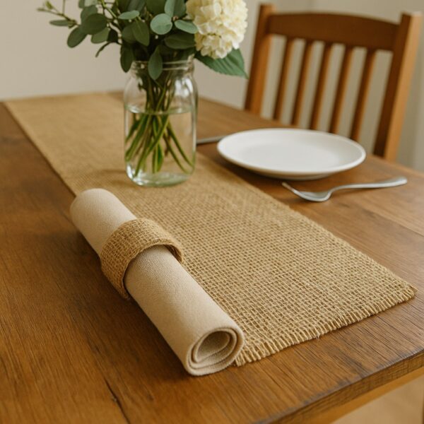 Oasis Hessian Fabric Roll – 50cm x 3m, Natural Jute, Eco-Friendly & Versatile for Craft & Décor 9 Oasis Hessian Fabric Roll – 50cm x 3m, Natural Jute, Eco-Friendly & Versatile for Craft & Décor