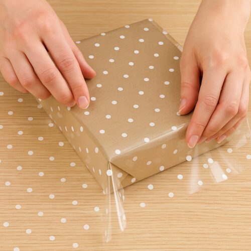 Oasis 40 Micron Clear Polka Dot Cellophane Wrap (Roll & Folded) – 80cm Wide, Waterproof & Recyclable Floral Film 11 Oasis 40 Micron Clear Polka Dot Cellophane Wrap (Roll & Folded) – 80cm Wide, Waterproof & Recyclable Floral Film