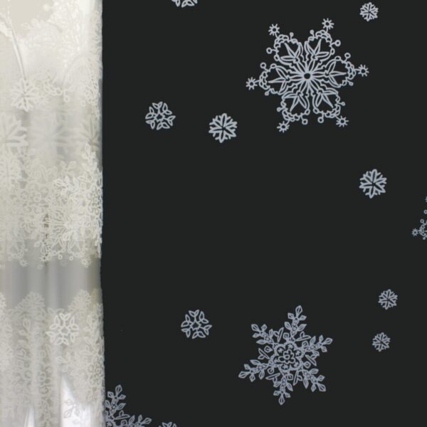 Oasis White Snowflake Cellophane Wrap (Roll & Folded) – 80cm Wide, Folded, Recyclable Floral Film 4 OAS WSF 5
