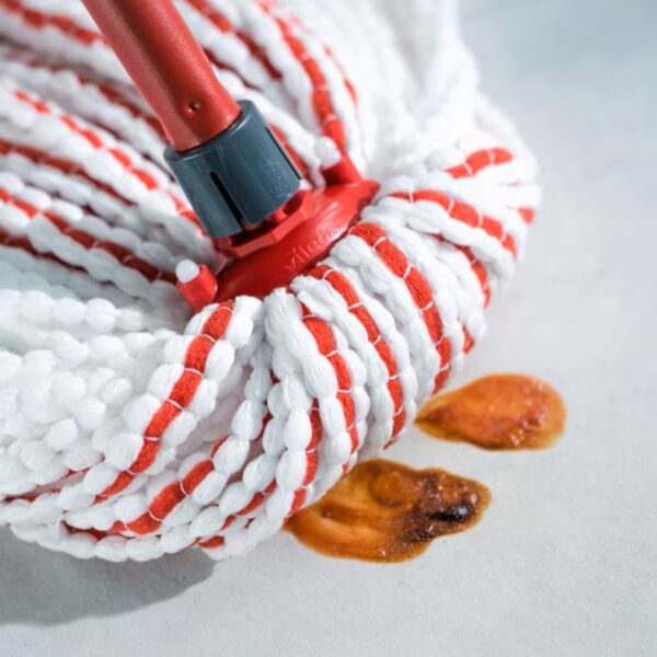 Vileda SuperMocio Microfibre & Power XL Mop – Red/White, Telescopic Handle, Machine Washable, Dual-Fibre Cleaning 1 Vileda SuperMocio Microfibre & Power XL Mop – Red/White, Telescopic Handle, Machine Washable, Dual-Fibre Cleaning
