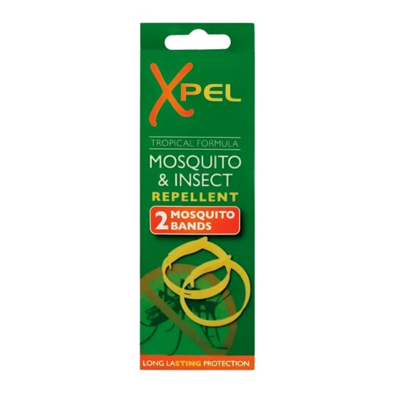 Xpel Adult Mosquito Bands – Twin Pack, Tropical Formula, Long-Lasting Insect Repellent