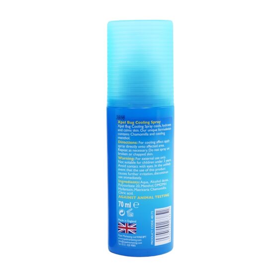 Xpel Bug Cooling Pump Spray (70ml) – Tropical Formula, Long-Lasting Bite & Sting Relief