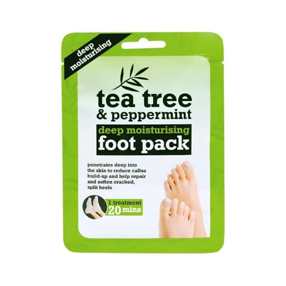 Xpel Tea Tree Foot Treatment Pair – Moisturising Foot Pack with Tea Tree & Peppermint
