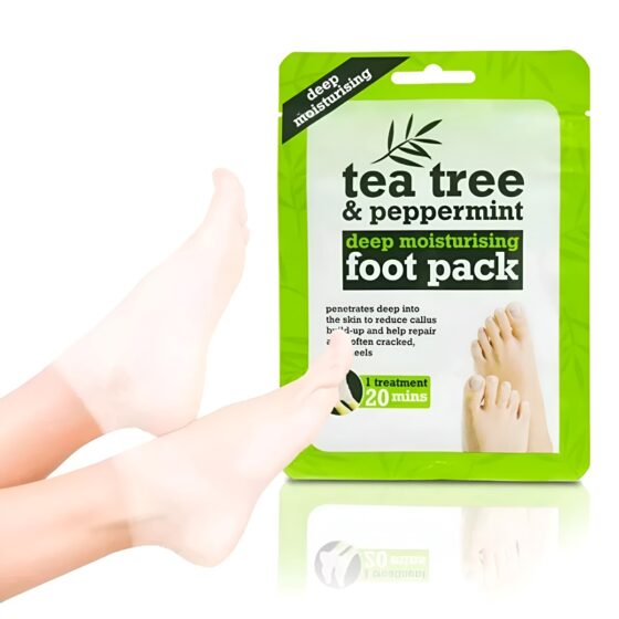 Xpel Tea Tree Foot Treatment Pair – Moisturising Foot Pack with Tea Tree & Peppermint