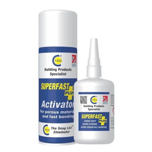 CT1 Superfast Plus Adhesive 100 ml & Activator 200 ml – Mitre Fast Twin Pack, Rapid Bonding & Primer System