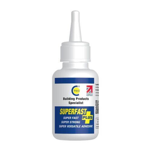 CT1 Superfast Plus Adhesive 50 ml – High-Strength Super Glue for Metal, Rubber & Glass, Clear, Heavy Duty, All-Purpose Bonding
