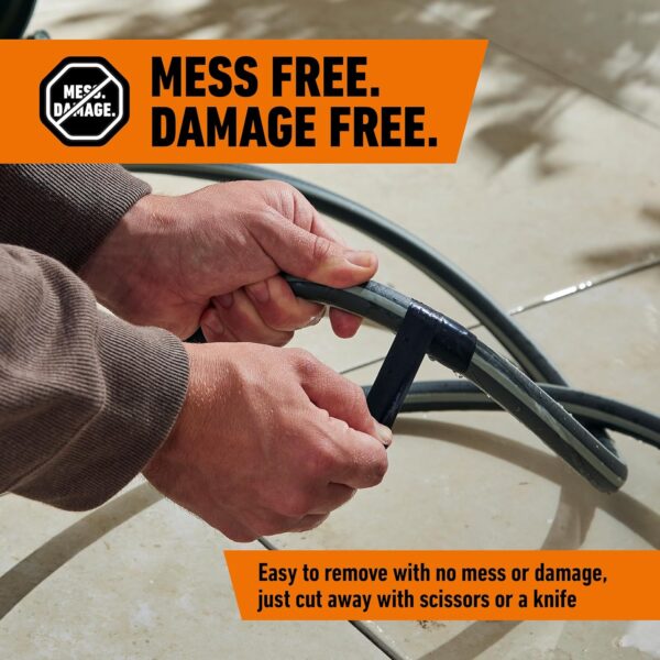 Gorilla Waterproof Wrap & Seal Self-Fusing Silicone Repair Tape – Black 25.4mm x 2.4m, Emergency Pipe & Hose Fix, Waterproof & UV-Resistant 4 Gorilla Waterproof Wrap & Seal Self-Fusing Silicone Repair Tape – Black 25.4mm x 2.4m, Emergency Pipe & Hose Fix, Waterproof & UV-Resistant