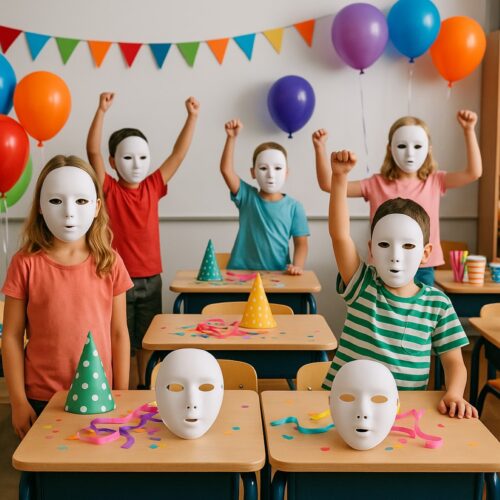 Plain White Matt Face Mask – Adults Paintable Matt Finish (Papier‑Mâché), Unisex Masquerade & Halloween DIY