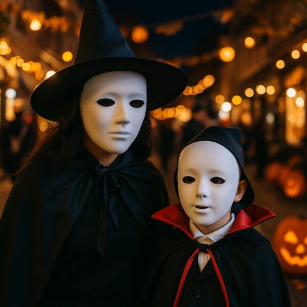 Plain White Matt Face Mask – Adults Paintable Matt Finish (Papier‑Mâché), Unisex Masquerade & Halloween DIY