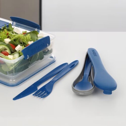 Sistema TO GO Cutlery Set – Blue, BPA-Free Knife, Fork & Spoon with Hygienic Carry Case, Dishwasher Safe 5 Sistema TO GO Cutlery Set – Blue, BPA-Free Knife, Fork & Spoon with Hygienic Carry Case, Dishwasher Safe
