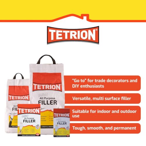 Tetrion All Purpose Powder Filler 500g – Multi-Surface Crack & Hole Repair Compound - Image 3