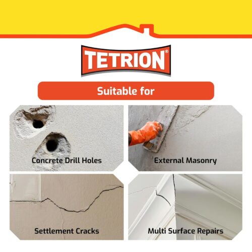 Tetrion All Purpose Powder Filler 500g – Multi-Surface Crack & Hole Repair Compound - Image 4