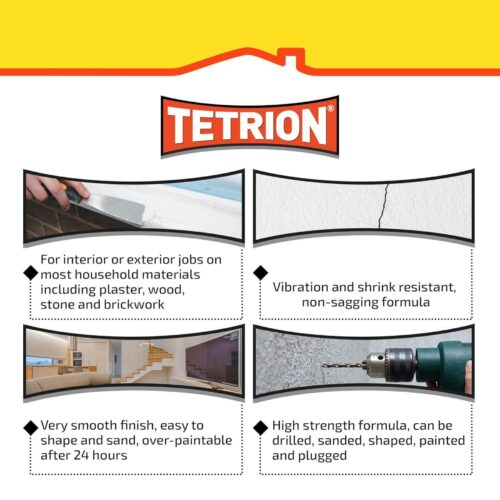 Tetrion All Purpose Powder Filler 500g – Multi-Surface Crack & Hole Repair Compound - Image 5