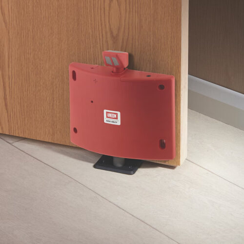 Union DoorSense Fire Door Retainer J-8755A — Red, Battery-Powered Acoustic Hold-Open Device (EN 1155, FD120 Compliant) - Image 2