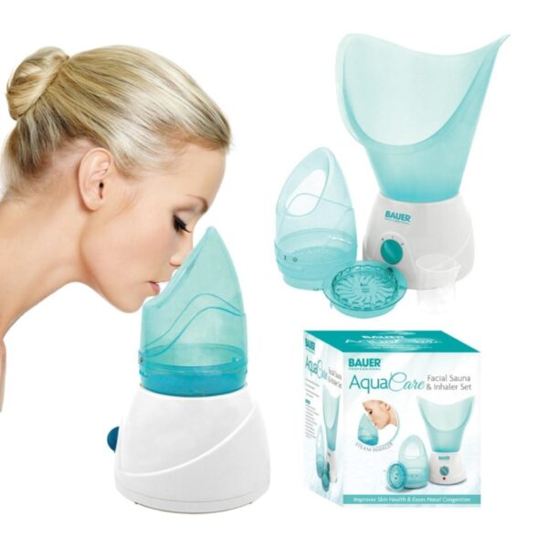 Bauer Facial Spa Face Steamer and Nasal Inhaler Set – Removes Blackheads, Opens Pores & Sinuses, Fast-Heating with Aromatherapy Tray 9 Bauer Facial Spa Face Steamer and Nasal Inhaler Set – Removes Blackheads, Opens Pores & Sinuses, Fast-Heating with Aromatherapy Tray