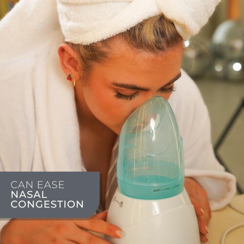 Bauer Facial Spa Face Steamer and Nasal Inhaler Set – Removes Blackheads, Opens Pores & Sinuses, Fast-Heating with Aromatherapy Tray 12 Bauer Facial Spa Face Steamer and Nasal Inhaler Set – Removes Blackheads, Opens Pores & Sinuses, Fast-Heating with Aromatherapy Tray