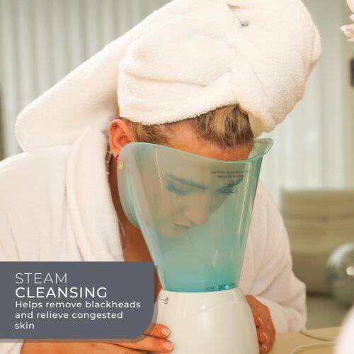 Bauer Facial Spa Face Steamer and Nasal Inhaler Set – Removes Blackheads, Opens Pores & Sinuses, Fast-Heating with Aromatherapy Tray 13 Bauer Facial Spa Face Steamer and Nasal Inhaler Set – Removes Blackheads, Opens Pores & Sinuses, Fast-Heating with Aromatherapy Tray