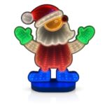 Christmas Santa 3D Infinity LED Window Light – 111 LEDs, USB Powered, 1m Wire, Indoor Decoration, W19.5×H23 cm (IP20)
