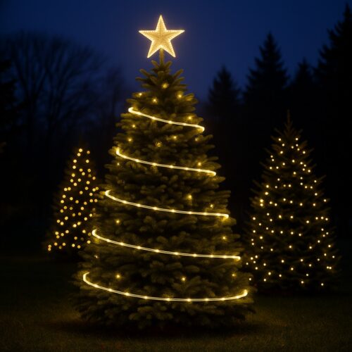 Warm White 10m Flexi LED Multifunction Rope Light – Indoor & Outdoor, Battery Operated, 8‑Function Controller & Timer (6h ON / 18h OFF)