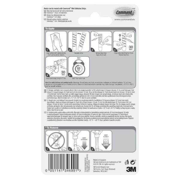 3M Command Clear Decorating Clips – 20 Clips + 24 Clear Strips, Damage-Free Hanging for Christmas Lights & Decorations