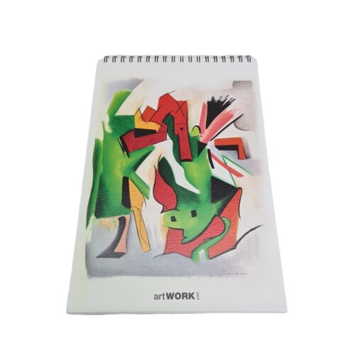 Stifflex Artist Drawing Pad Zazza 2 (50 Sheets, 160g/m² + 15 Transparent Sheets) – Natural White, Smooth Surface, Microperforated, Made in Italy