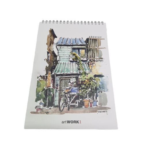 Stifflex Artist Drawing Pad Taiwan (50 Sheets, 160g/m² + 15 Transparent Sheets) – Natural White, Smooth Surface, Microperforated, Made in Italy