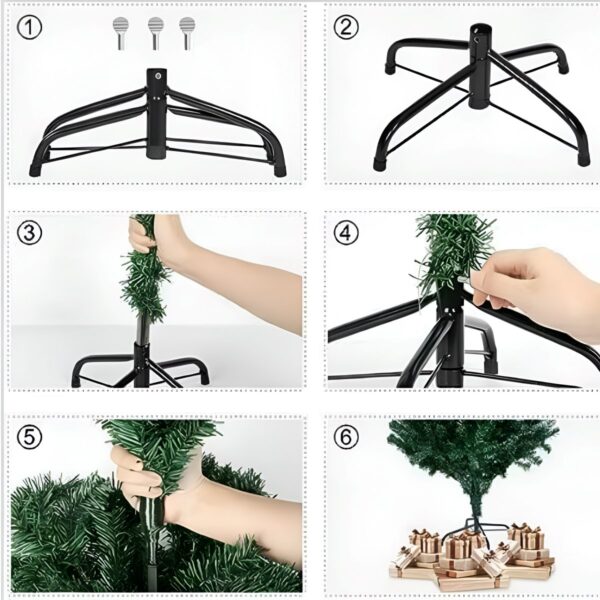 Christmas Tree 120cm (200 Tips) – Full & Realistic Fir‑Look Artificial Tree, Easy Assembly, Ideal for Home Décor 6 Fibre‑Optic Light Christmas Tree 60cm (60 Tips) – Compact Pre‑Lit Tree for Side Tables & Windows