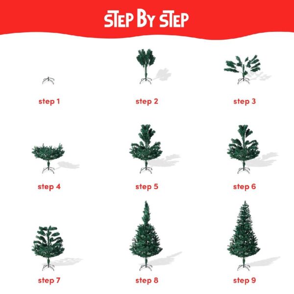 Christmas Tree 120cm (200 Tips) – Full & Realistic Fir‑Look Artificial Tree, Easy Assembly, Ideal for Home Décor 4 Fibre‑Optic Light Christmas Tree 60cm (60 Tips) – Compact Pre‑Lit Tree for Side Tables & Windows
