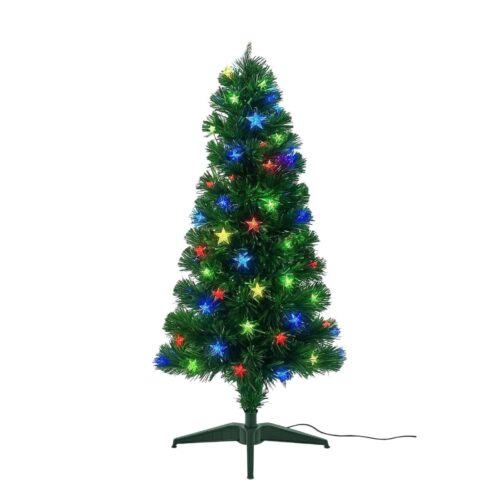 Fiber‑Optic Light Christmas Tree 90cm (90 Tips) + Soft Star – Stylish Pre‑Lit Tree with LED Illumination & Star Topper 8 Fibre‑Optic Light Christmas Tree 90cm (90 Tips) + Soft Star – Stylish Pre‑Lit Tree with LED Illumination & Star Topper