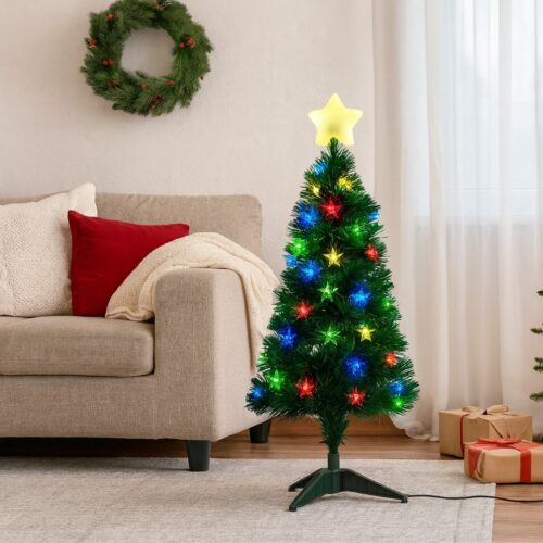 Fiber‑Optic Light Christmas Tree 90cm (90 Tips) + Soft Star – Stylish Pre‑Lit Tree with LED Illumination & Star Topper 9 Fiber‑Optic Light Christmas Tree 90cm (90 Tips) + Soft Star – Stylish Pre‑Lit Tree with LED Illumination & Star Topper - Image 3