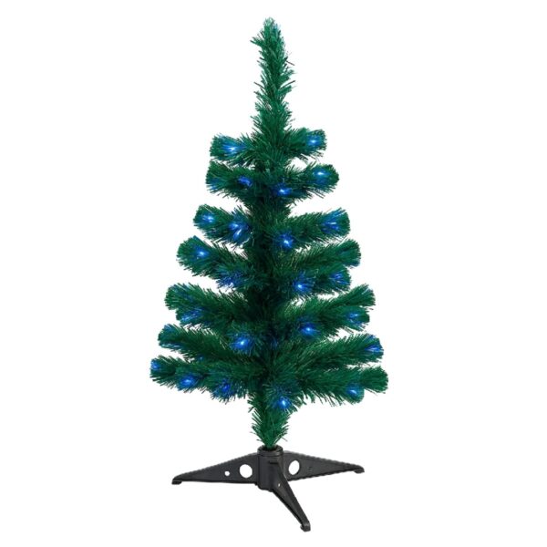 Fiber‑Optic Light Christmas Tree 60cm (60 Tips) – Compact Pre‑Lit Tree for Side Tables & Windows 1 Fibre‑Optic Light Christmas Tree 60cm (60 Tips) – Compact Pre‑Lit Tree for Side Tables & Windows