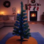 Fibre‑Optic Light Christmas Tree 60cm (60 Tips) – Compact Pre‑Lit Tree for Side Tables & Windows