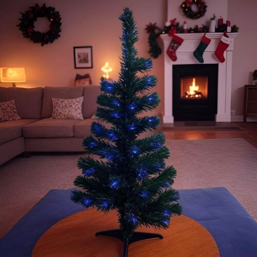 Fiber‑Optic Light Christmas Tree 60cm (60 Tips) – Compact Pre‑Lit Tree for Side Tables & Windows 11 Fibre‑Optic Light Christmas Tree 60cm (60 Tips) – Compact Pre‑Lit Tree for Side Tables & Windows