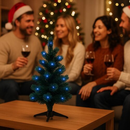 Fiber‑Optic Light Christmas Tree 60cm (60 Tips) – Compact Pre‑Lit Tree for Side Tables & Windows 13 Fibre‑Optic Light Christmas Tree 60cm (60 Tips) – Compact Pre‑Lit Tree for Side Tables & Windows