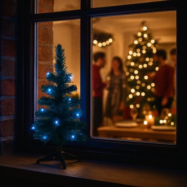 Fiber‑Optic Light Christmas Tree 60cm (60 Tips) – Compact Pre‑Lit Tree for Side Tables & Windows 3 Fibre‑Optic Light Christmas Tree 60cm (60 Tips) – Compact Pre‑Lit Tree for Side Tables & Windows