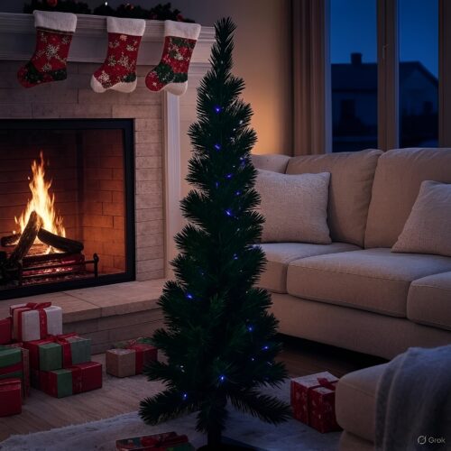 Fiber‑Optic Light Christmas Tree 120cm (130 Tips) – Medium Pre‑Lit Tree with Colour‑Changing LED Lights 12 Fibre‑Optic Light Christmas Tree 120cm (130 Tips) – Medium Pre‑Lit Tree with Colour‑Changing LED Lights