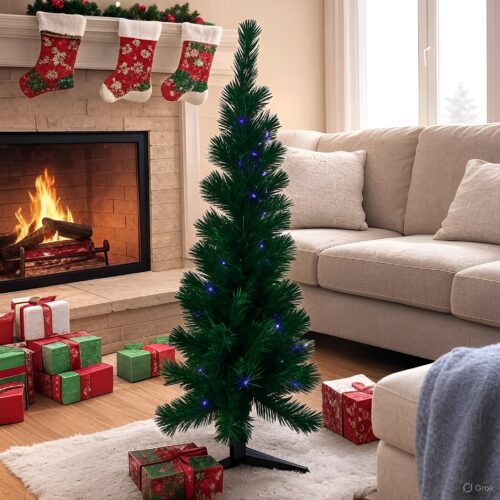 Fiber‑Optic Light Christmas Tree 120cm (130 Tips) – Medium Pre‑Lit Tree with Colour‑Changing LED Lights 8 Fibre‑Optic Light Christmas Tree 120cm (130 Tips) – Medium Pre‑Lit Tree with Colour‑Changing LED Lights