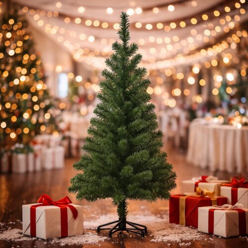 Christmas Tree 120cm (350 Tips) – Extra Full Artificial Fir‑Look Tree, Dense Branching, Elegant Holiday Centrepiece