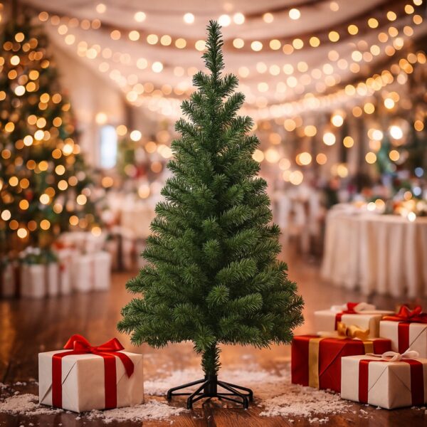 Christmas Tree 120cm (350 Tips) – Extra Full Artificial Fir‑Look Tree, Dense Branching, Elegant Holiday Centrepiece
