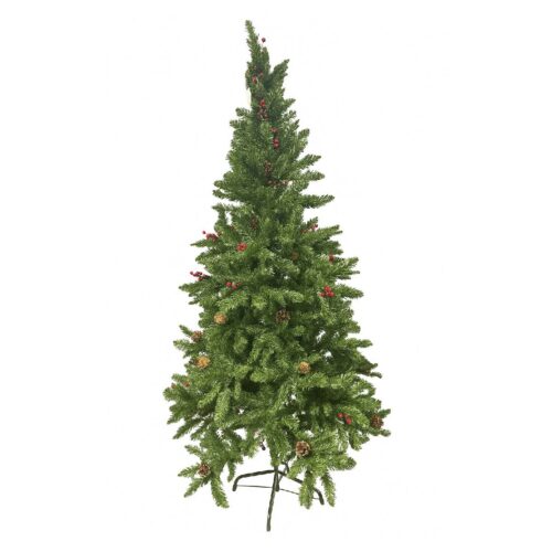 Christmas Tree 180cm (600 Tips) – Large Full Pointed‑Tip Artificial Tree with Red Fruit & Pine Cones, Premium Holiday Display 7 Christmas Tree 180cm (600 Tips) – Large Full Pointed‑Tip Artificial Tree with Red Fruit & Pine Cones, Premium Holiday Display