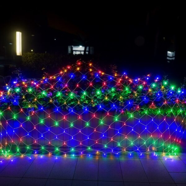 180 LED Multicolour Net Lights (1.8m x 1.2m) - Battery Fairy Lights for Christmas, Weddings, and Home Decor 1 180 LED Multicolour Net Lights (1.8m x 1.2m) – Battery Fairy Lights for Christmas, Weddings, and Home Decor