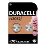 Duracell Lithium Batteries 3V Size CR2032 (Pack of 2) – Long-Lasting Power, 100% Life Guaranteed