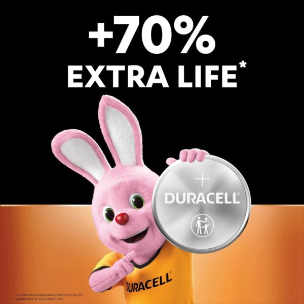 Duracell Lithium Batteries 3V Size CR2032 (Pack of 2) – Long-Lasting Power, 100% Life Guaranteed