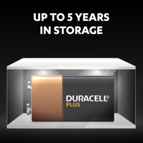 Duracell Plus Boost Alkaline Battery 9V Size 9V (Pack of 1) – Long-Lasting Power, 100% Life Guaranteed (6LR61/MN1604)